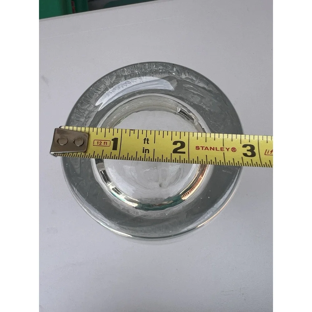 Clear Art Glass Vase 12